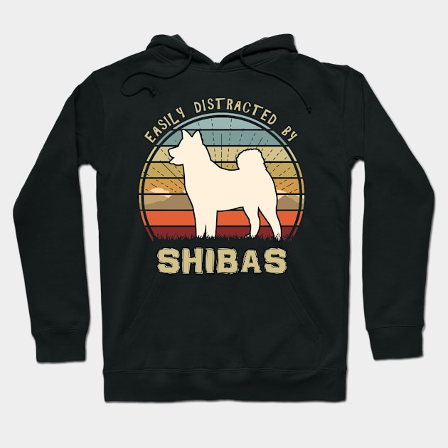 Easily Distracted By Shibas Hoodie by Nerd_art